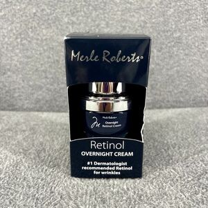 MERLE ROBERTS Retinol Overnight Cream for Wrinkles Fine Lines 1 oz New